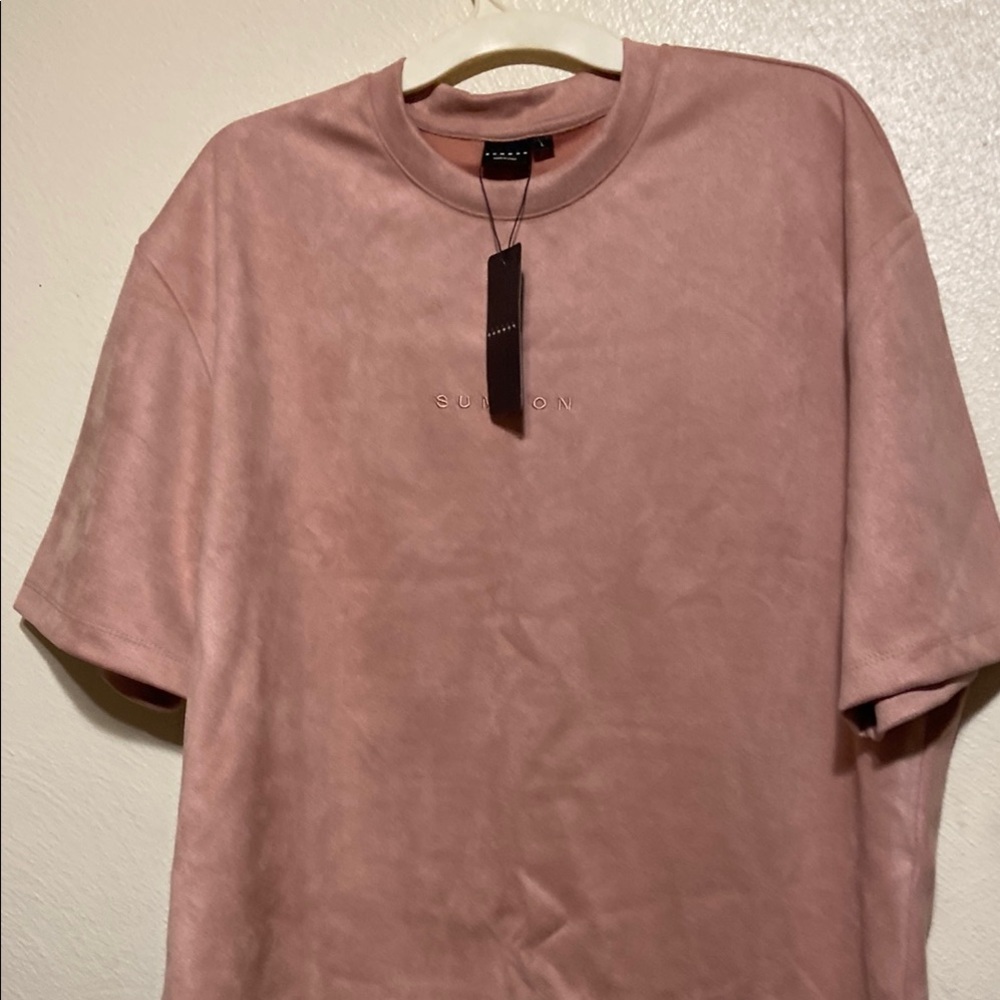Sumwon women’s Softblush  Pink Short Sleeve Tee